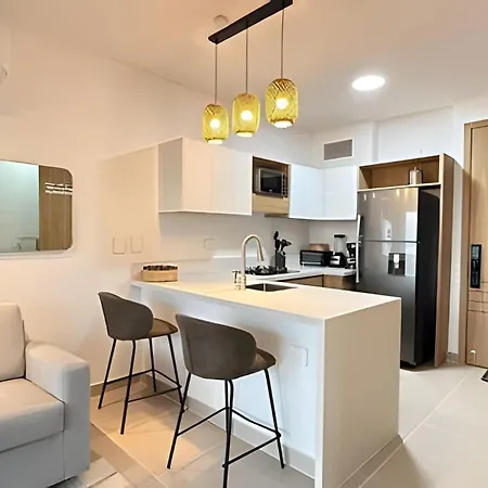 Apartamento Elegante Con Balcón En